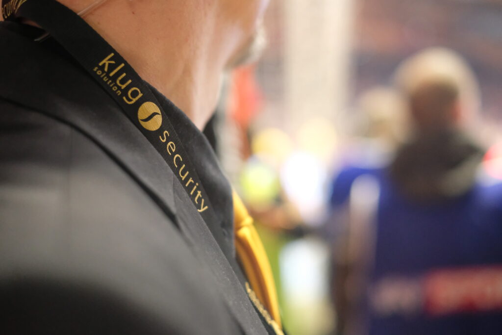 Aktuelles Bild: Sicherheitsdienstmitarbeiter bei einem Sportevent